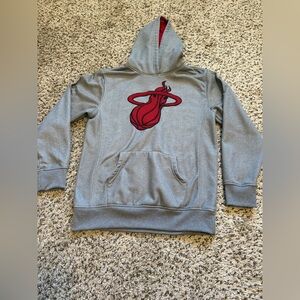 NBA Miami Heat gray youth Hoodie- XL 18-20